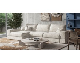 Угловой диван-кровать Босс Модуль XL левый, мягкие подлокотники, Шенилл Смарт кварц