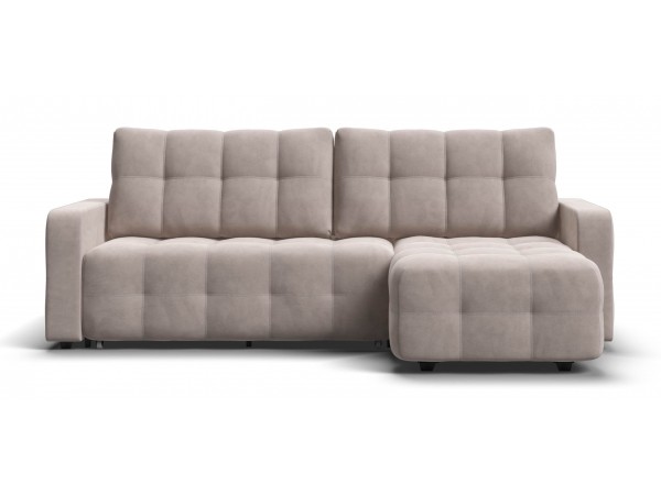 Угловой диван Уют велюр Монолит латте