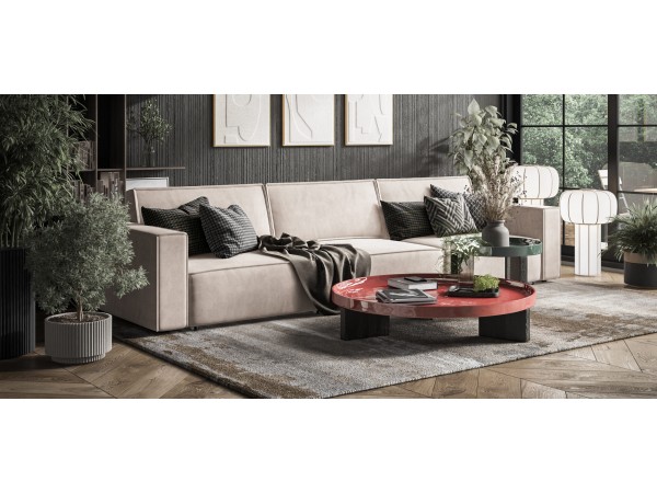 Диван BOSS SOFT MODOOL MAX велюр Monolit латте