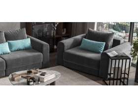 Кресло Ричмонд Модуль Велюр Монолит серый