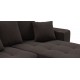 Угловой диван Ванкувер Рогожка Мальмо шоколад