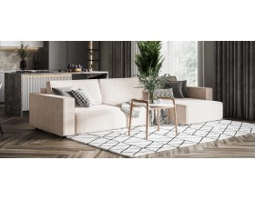 Угловой диван Босс Софт Модуль MAX велюр Монолит латте