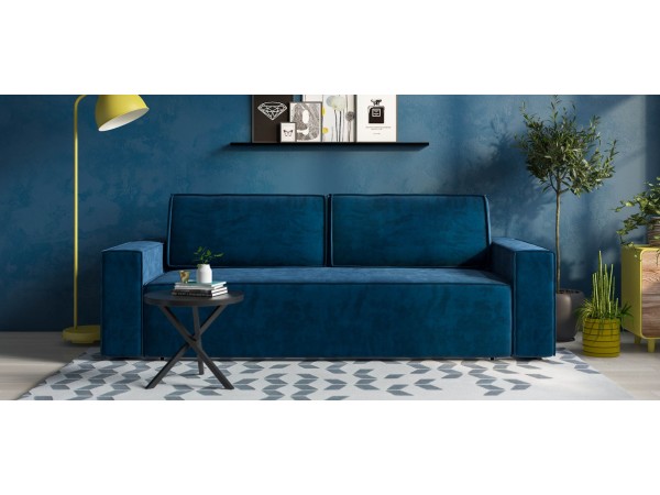 Диван Лофт велюр Монолит синий