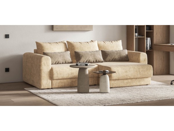 Модульный угловой диван РИЧМОНД MODOOL Велюр Роял шампань