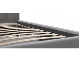 Белла Мини Кровать+ПМ 90*200 велюр Монолит сталь