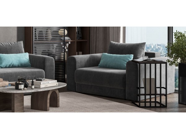 Кресло РИЧМОНД MODOOL Велюр Monolit серый