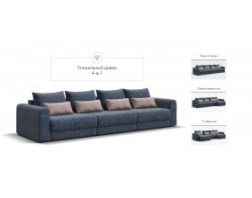 Модульный диван Ричмонд Модуль Макс Велюр Роял синий