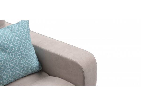 Угловой диван Уют велюр Монолит латте