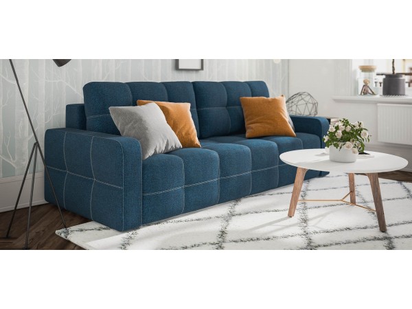 Диван Уют Рогожка Мальмо синий
