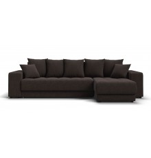 Угловой диван Ванкувер Рогожка Мальмо шоколад