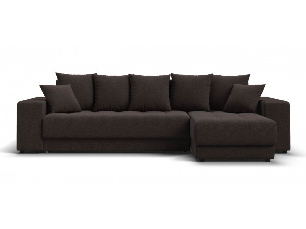 Угловой диван Ванкувер Рогожка Мальмо шоколад