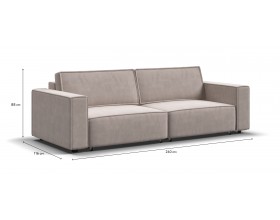 Диван BOSS SOFT MODOOL велюр Monolit латте