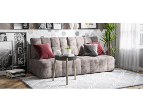 Босс Мини диван Велюр Алькантара серый