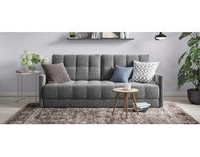 Босс Лофт диван Велюр Монолит серый