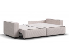 Угловой диван Босс Софт Модуль Вельвет Корд бежевый