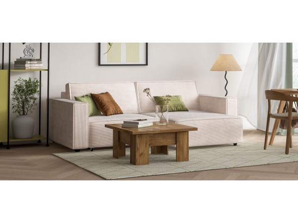 Угловой диван Босс Софт Модуль Вельвет Корд бежевый