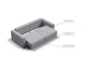 Модульный диван Ричмонд Модуль Велюр Монолит сталь