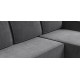 Угловой диван Лофт велюр Монолит серый
