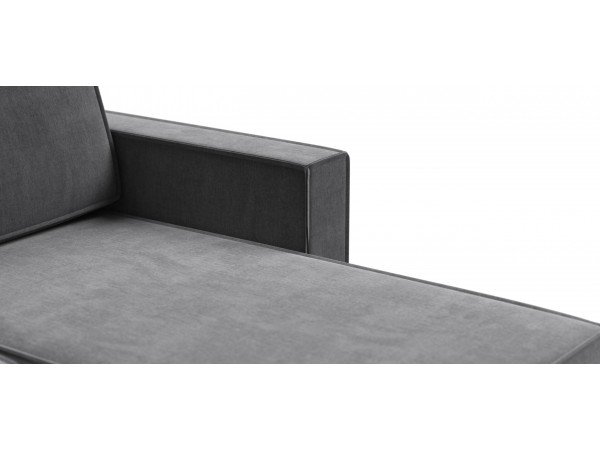 Угловой диван Лофт велюр Монолит серый