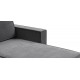 Угловой диван Лофт велюр Монолит серый