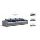 Модульный диван РИЧМОНД MODOOL MAX Велюр Monolit сталь