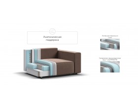 Кресло Босс Софт Модуль велюр Монолит мокко