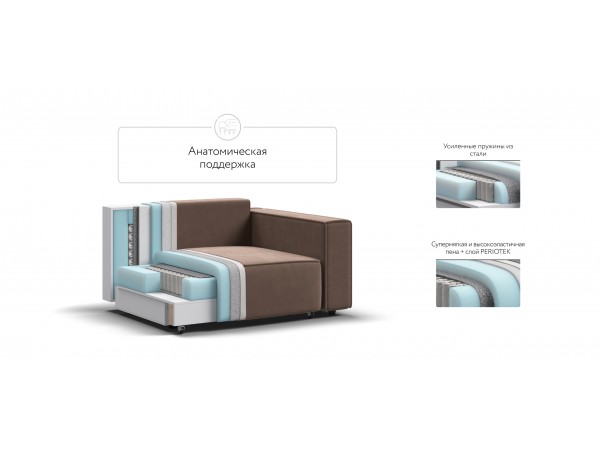 Кресло BOSS SOFT MODOOL велюр Monolit мокко