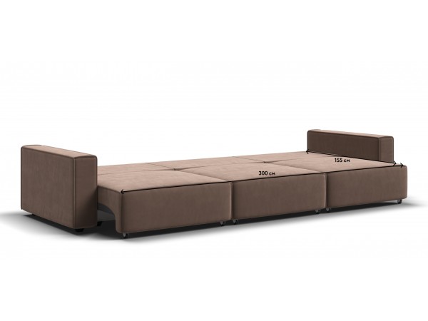 Диван BOSS SOFT MODOOL MAX велюр Monolit мокко