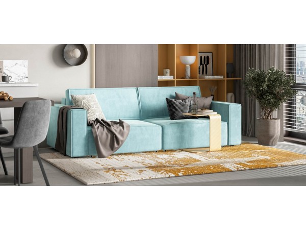 Диван BOSS SOFT MODOOL велюр Monolit аква