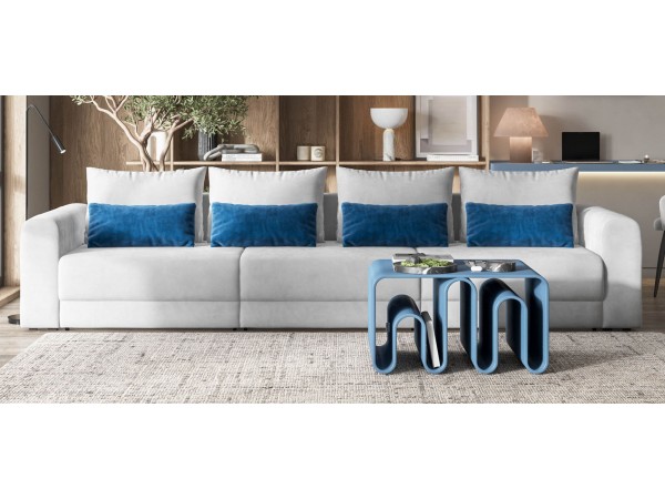 Модульный диван РИЧМОНД MODOOL MAX Велюр Monolit сталь