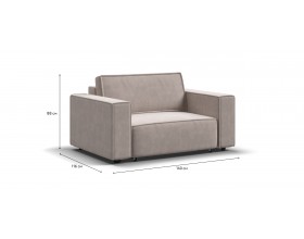 Кресло BOSS SOFT MODOOL велюр Monolit латте