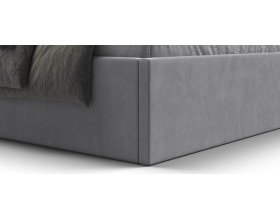 МП Ронда Кровать+ПМ 160*200 велюр Монолит сталь