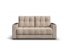 Диван Босс Маркет двухместный велюр Алькантара пепел