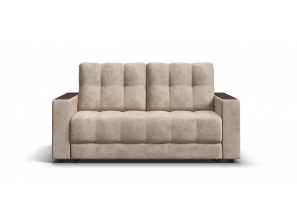 Диван Босс Маркет двухместный велюр Алькантара пепел