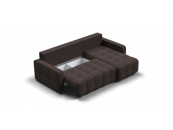 Угловой диван Уют Рогожка Мальмо шоколад