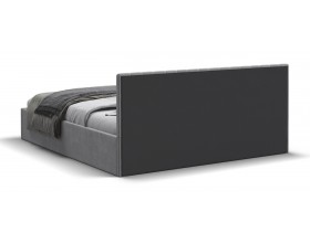 МП Ронда Кровать+ПМ 160*200 велюр Монолит сталь