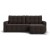 Угловой диван Уют Рогожка Мальмо шоколад