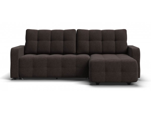 Угловой диван Уют Рогожка Мальмо шоколад