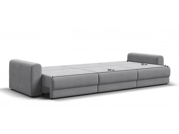 Модульный диван РИЧМОНД MODOOL MAX Велюр Monolit сталь