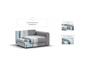 Кресло Ричмонд Модуль Велюр Монолит сталь