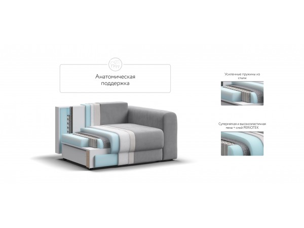 Кресло РИЧМОНД MODOOL Велюр Monolit сталь