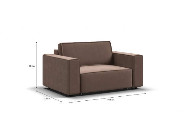 Кресло BOSS SOFT MODOOL велюр Monolit мокко