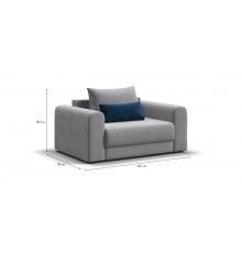 Кресло РИЧМОНД MODOOL Велюр Monolit сталь