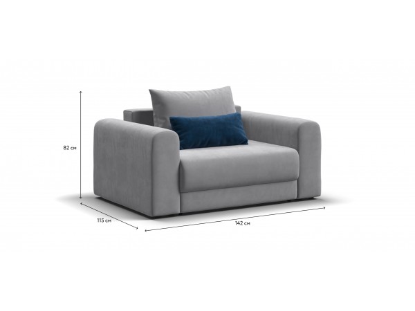 Кресло РИЧМОНД MODOOL Велюр Monolit сталь