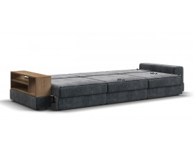 Диван-кровать Босс Модуль Макс, полка слева, Шенилл Глосс карбон