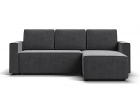 Угловой диван Лофт велюр Монолит серый