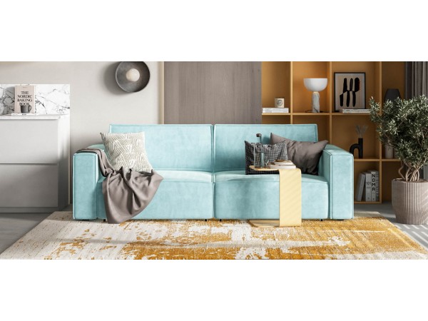 Диван BOSS SOFT MODOOL велюр Monolit аква