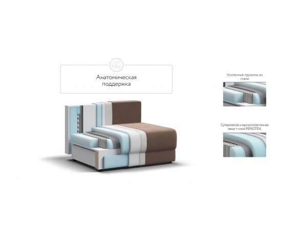 Ричмонд Модуль спальное место Велюр Монолит мокко