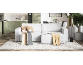 Угловой диван Босс Софт Модуль Велюр Монолит сталь