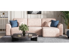 Кинг угловой диван Велюр Роял пион